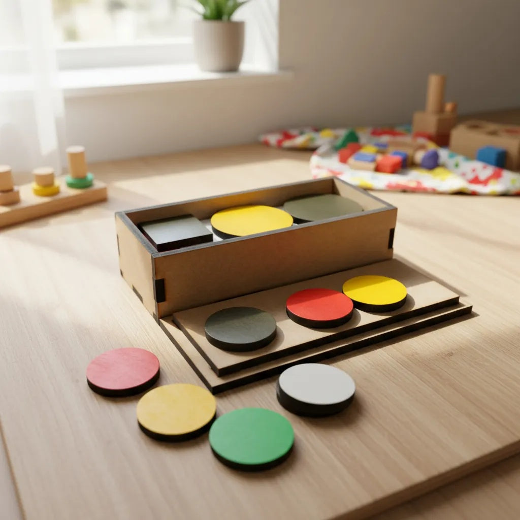 Teste Token Educativo Infantil em Madeira Pedagógico Neurológico